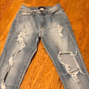 Fashion Nova glistening jeans